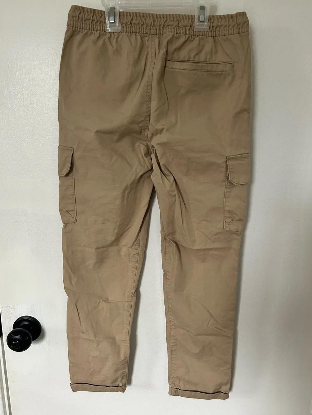 Old Navy Boys Tech Taper Cargo Pants Size L (10-12) Quick Dry Elastic Waist